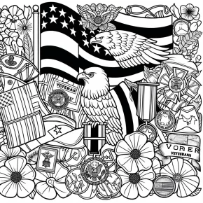 veterans day coloring pages