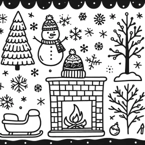 winter coloring pages