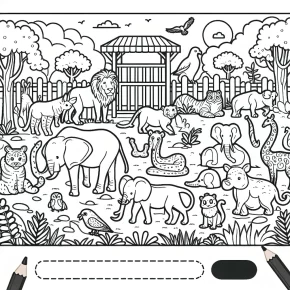 zoo animal coloring pages