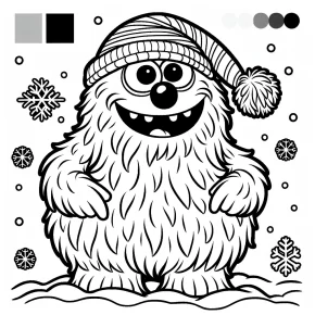 abominable coloring page