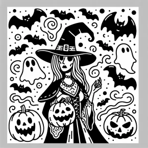 adult coloring halloween pages