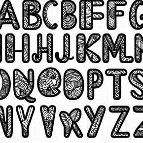 alphabet coloring pages