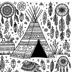 american indian coloring pages