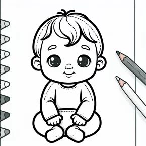 baby coloring page