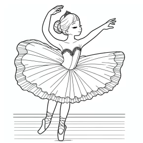 ballerina printable coloring pages