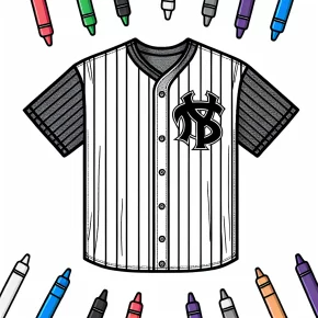 baseball jersey coloring page