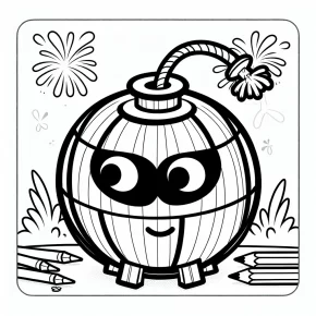 bomb coloring pages