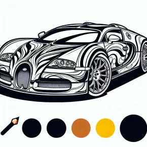 bugatti coloring page