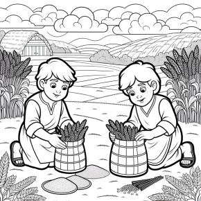 cain and abel coloring pages