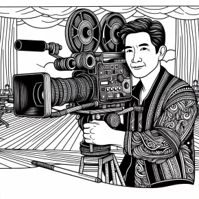 cameraman coloring page printable