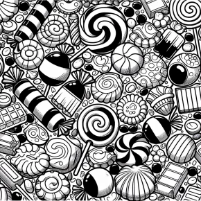 candy coloring page