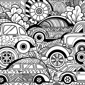 cars coloring book pages