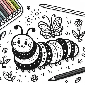 caterpillar coloring pages