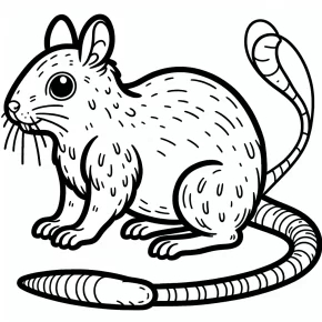 catrat coloring page