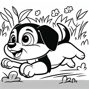 chase paw patrol coloring page