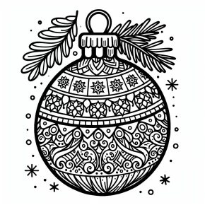 christmas ornament coloring pages