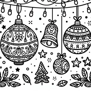 christmas ornaments coloring pages