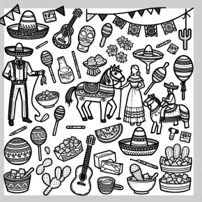 cinco de mayo coloring page