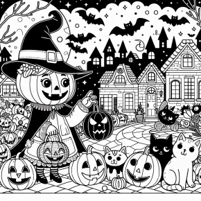 coloring halloween pages