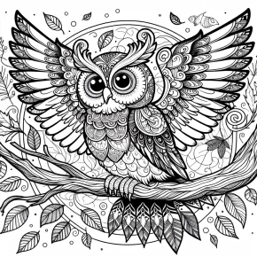 coloring owl pages