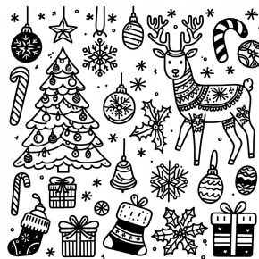 coloring page christmas