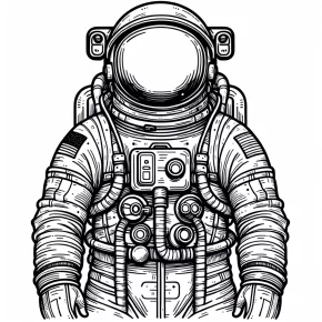 coloring pages astronaut