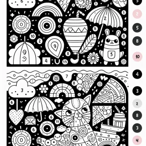 coloring pages color by number