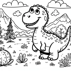 coloring pages dinosaur