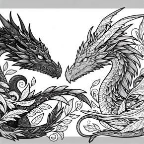 coloring pages dragons realistic