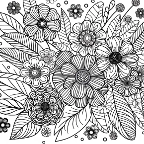 coloring pages for adults flowers