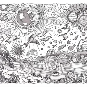 coloring pages for genesis 1