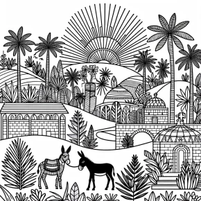 coloring pages for palm sunday