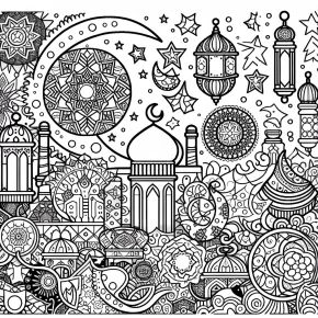 coloring pages for ramadan