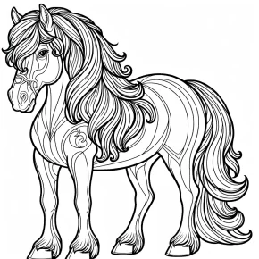 coloring pages horse