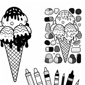 coloring pages ice cream