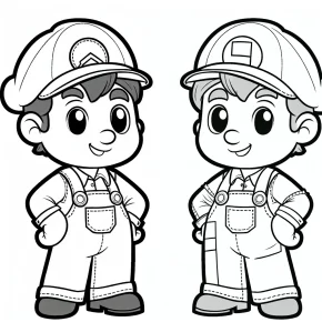 coloring pages mario brothers