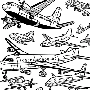 coloring pages of airplanes