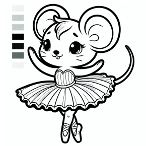 coloring pages of angelina ballerina