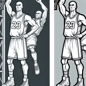 coloring pages of michael jordan