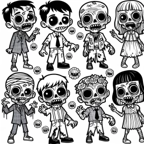 coloring pages of zombies