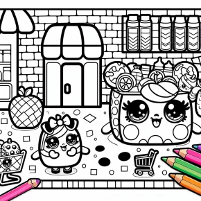 coloring pages shopkins