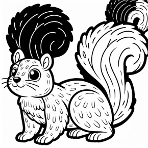 coloring pages squirrel