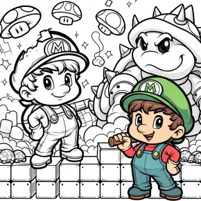 coloring pages super mario bros