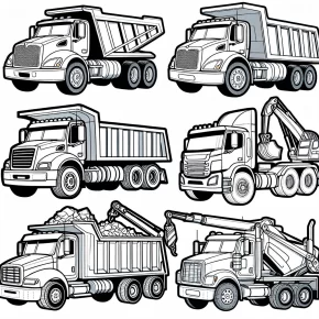 coloring pages trucks