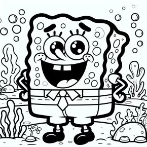 coloring spongebob pages