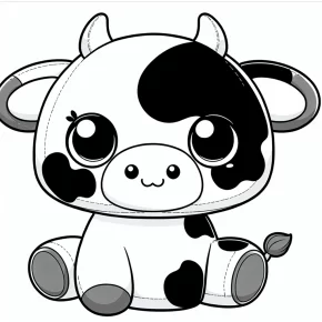 cow squishmallow coloring page