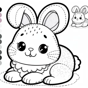 cute bunny coloring pages