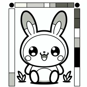 cute kuromi coloring pages