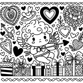 cute valentine coloring pages