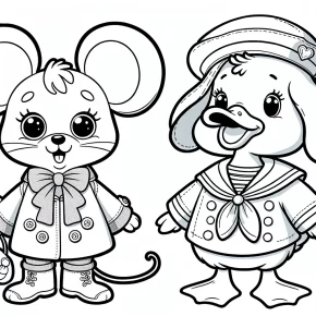 disney characters coloring pages